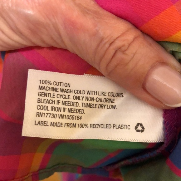 A NEW DAY VIBRANT MADRAS PLAID SUNDRESS • SPAGHETTI STRAPS • FISHTAIL HEM•SZ XXL - Picture 12 of 17